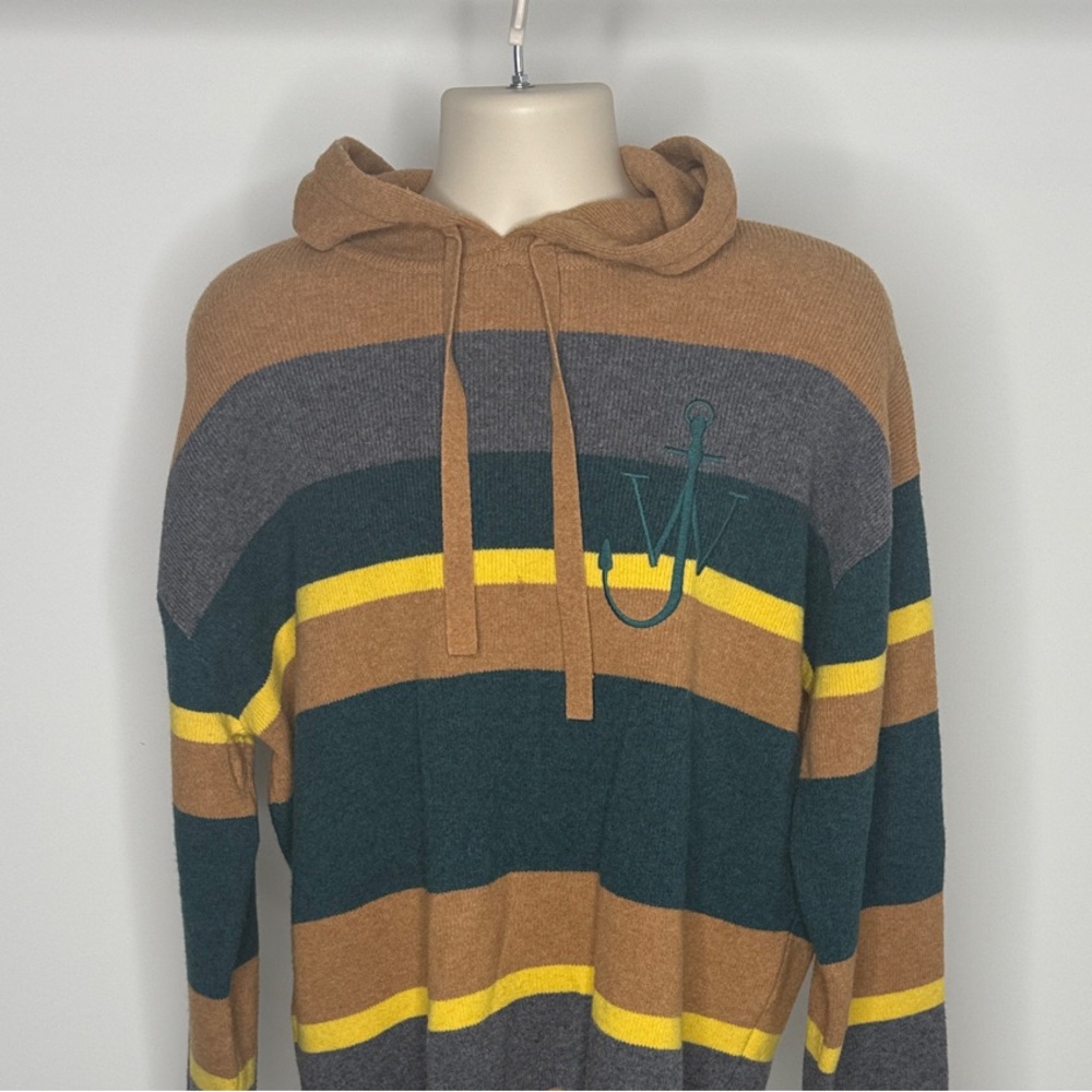 JW ANDERSON Multicolor Striped Hoodie Sweater